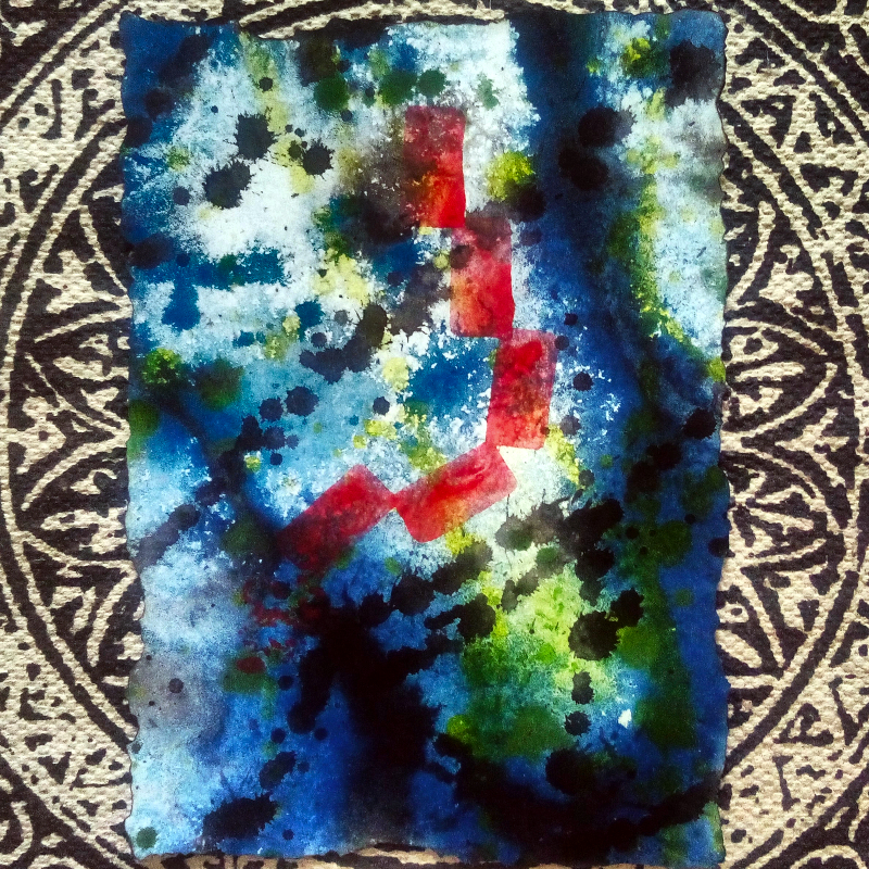an acrylic painting