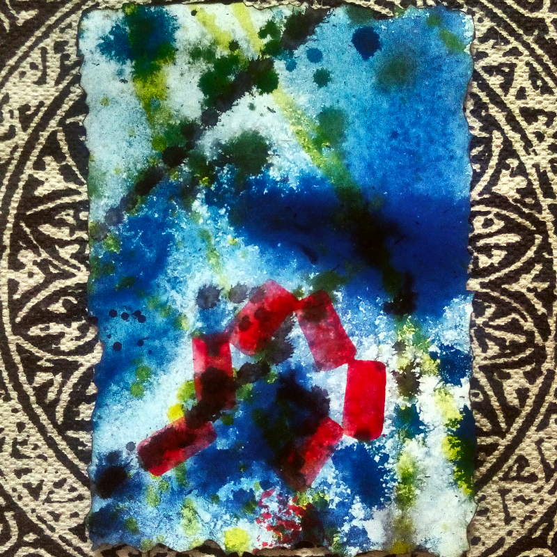 an acrylic painting