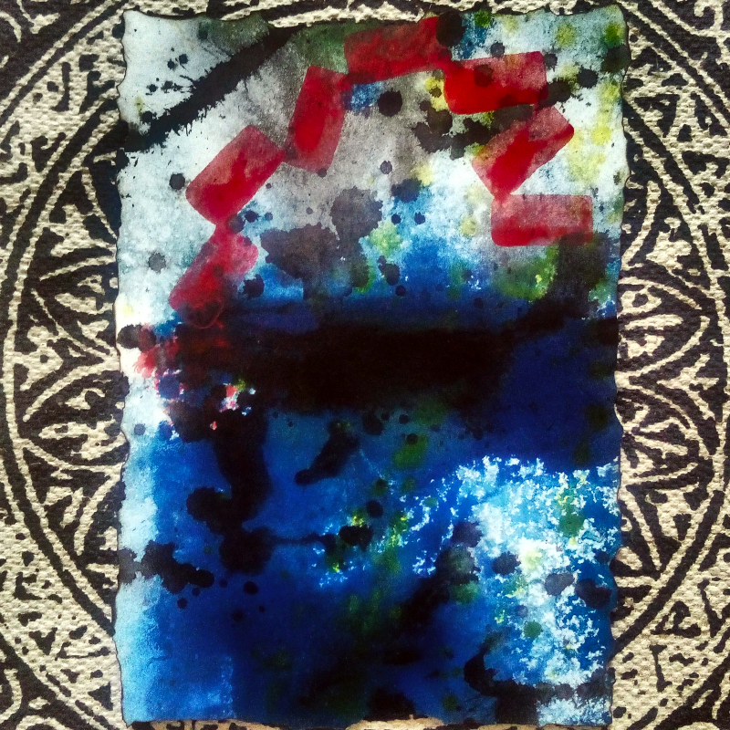 an acrylic painting