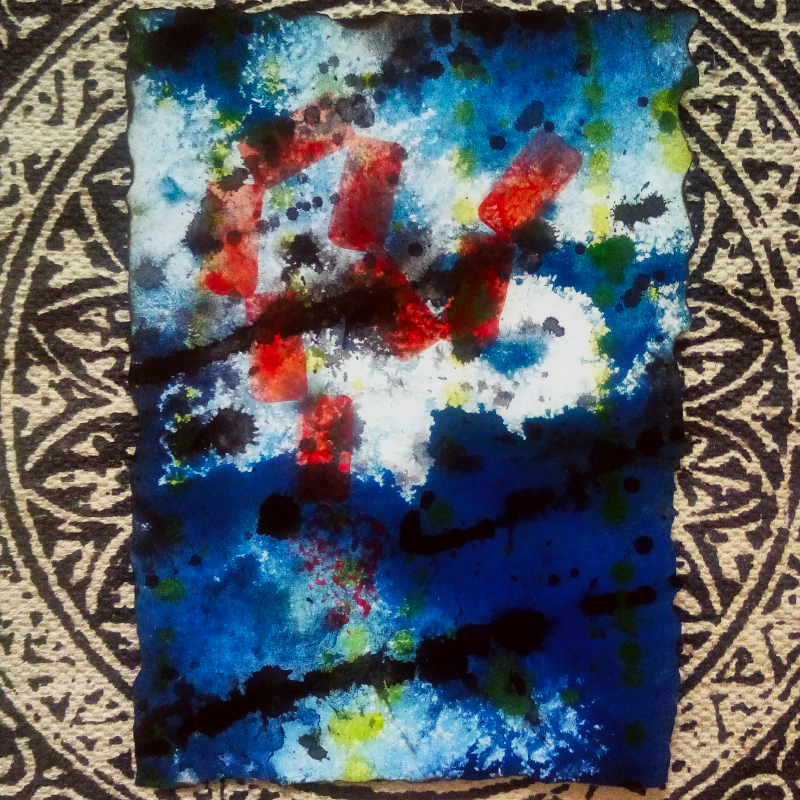 an acrylic painting