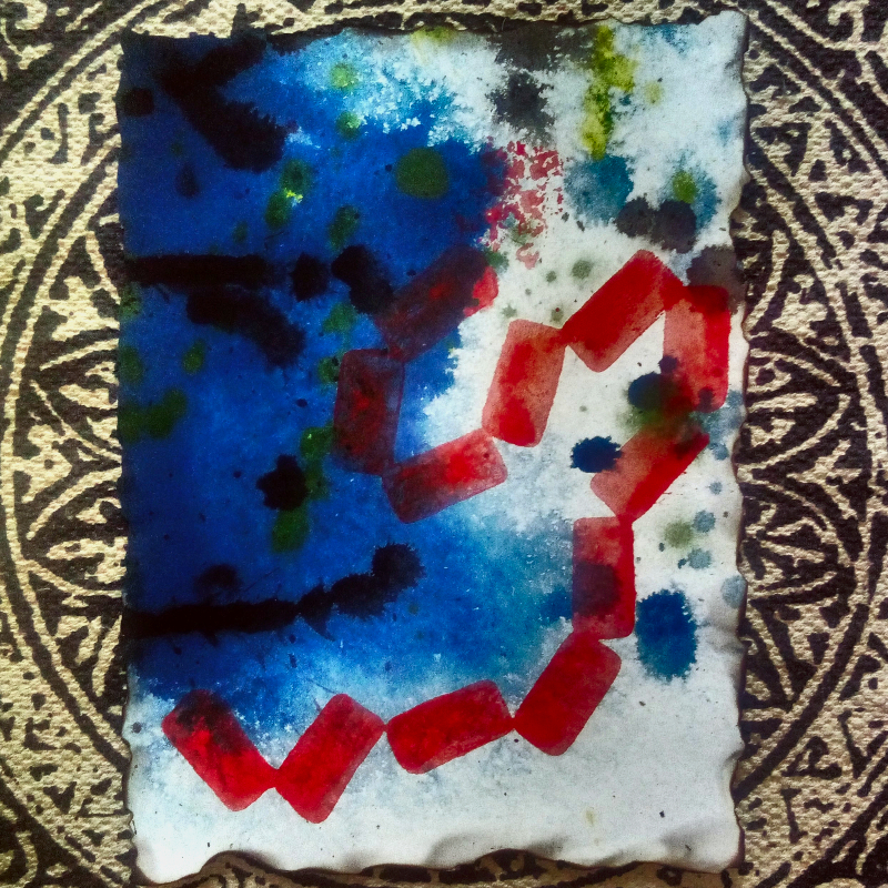 an acrylic painting